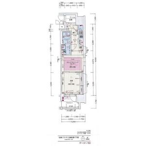 プレサンス心斎橋ニストの間取り図