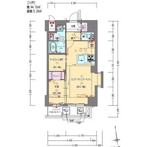 プレサンスNEO九条ディアシスの間取り図