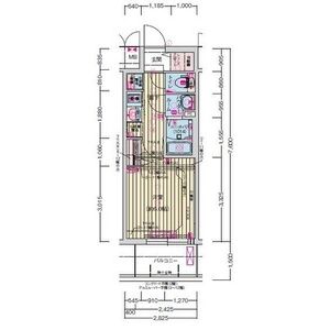 プレサンス梅田ヴェルテの間取り図