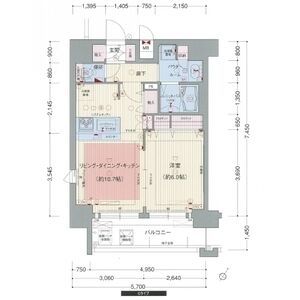 プレサンス三宮ルミネスの間取り図