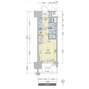 プレサンス天満橋アンジェの間取り図