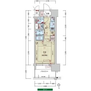 プレサンス難波元町の間取り図