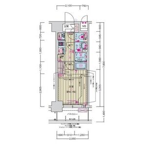 プレサンス天神橋筋六丁目ヴォワールの間取り図