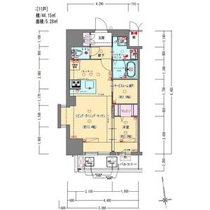 プレサンスNEO九条ディアシスの間取り図