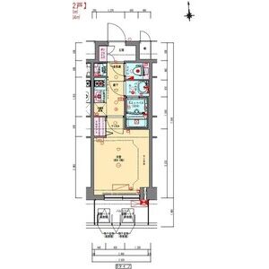 プレサンス松屋町ヴェルデスの間取り図