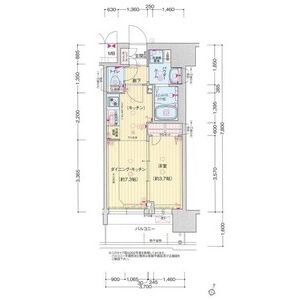 プレサンス塚本ミッドネクストの間取り図