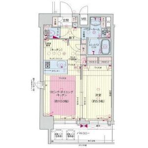 プレサンスKOBEティアラの間取り図