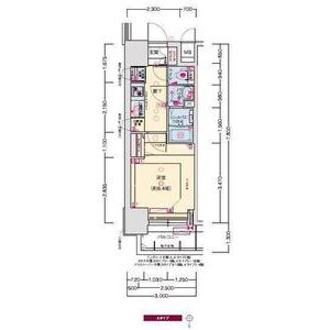 プレサンス南堀江スタイルズの間取り図