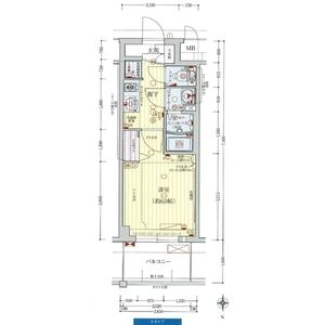 プレサンス新大阪ストリームの間取り図