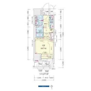 プレサンス天満橋ヴェルエラの間取り図