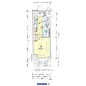 プレサンス三宮セントウエルの間取り図