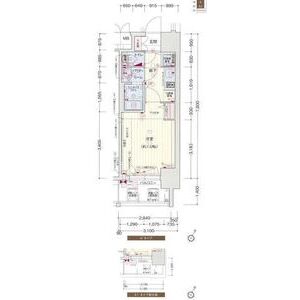 プレサンス三宮ディライトの間取り図