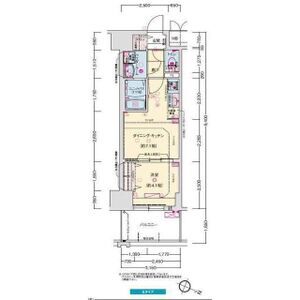プレサンス神戸セレスティアの間取り図