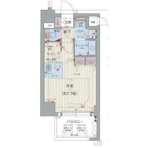 プレサンス神戸裁判所前デリシアの間取り図