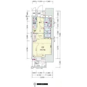 プレサンス新町ウィズ ジョイの間取り図