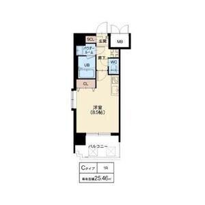 プレサンス神崎川ファインブレスの間取り図