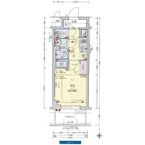 プレサンス新大阪ストリームの間取り図