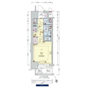 プレサンス難波インフィニティの間取り図