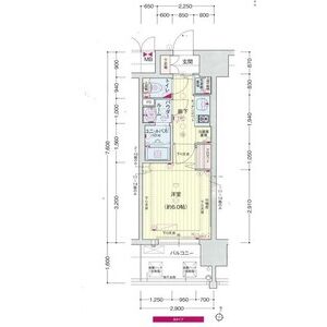 プレサンス梅田東ディアロの間取り図
