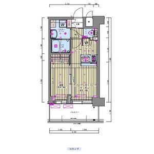 プレサンス福島ミッドエルの間取り図