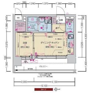 プレサンスTHE KYOTO 東福寺 WESTの間取り図