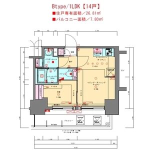 プレサンス兵庫駅前の間取り図