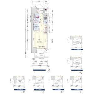 プレサンス天神橋スカイルの間取り図