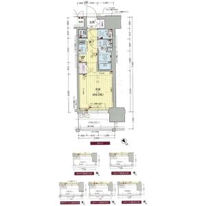 プレサンス野田阪神駅前ザ・プレミアムの間取り図