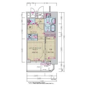 プレリス北巽駅前ラバルスの間取り図