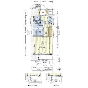 Lala place 梅田東シエスタの間取り図