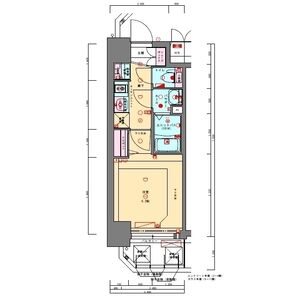 プレサンス長堀通グレイタスの間取り図