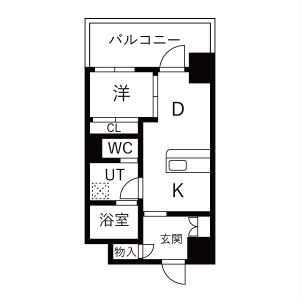 サザンクレスト七道シエルの間取り図
