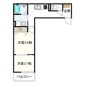 ヴェルメゾン加美東の間取り図