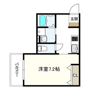 ヴェルメゾン西宮池開町の間取り図